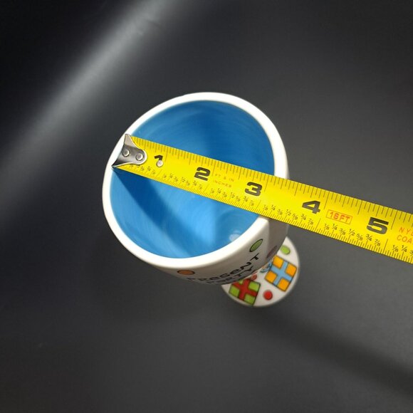 Hand-Painted "Liquid Birthday" Wine Goblet By Our Name Is Mud - Picture 12 of 14